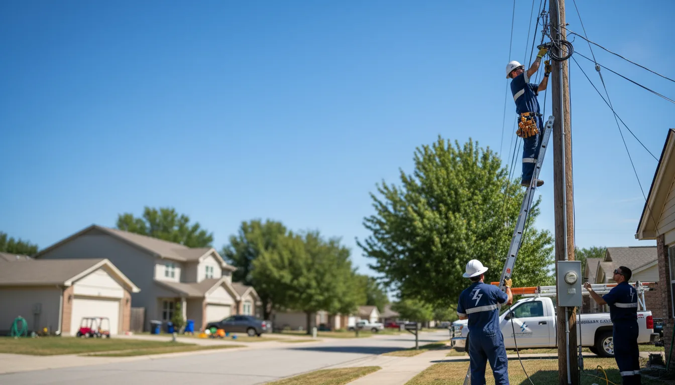 Residential electrician providing installation services in Midland, AR